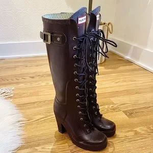 [HUNTER] [WOMEN] In/Out Puper Lace Up Boots ☆送料込☆ s_wp_63582548c1c346f71d07a626.webp